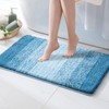 MIULEE Bath Mat, Non-Slip Shower Mat, Absorbent Bathroom Rug, Striped