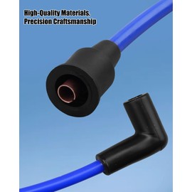 High-Performance 7-Inch Outboard Spark Plug Wire Fit for Mercury 110 9.8HP 1975-1989, Sierra & Chrysler Force 18-8819-1 Replacement - Pack of 3 Durable Weatherproof