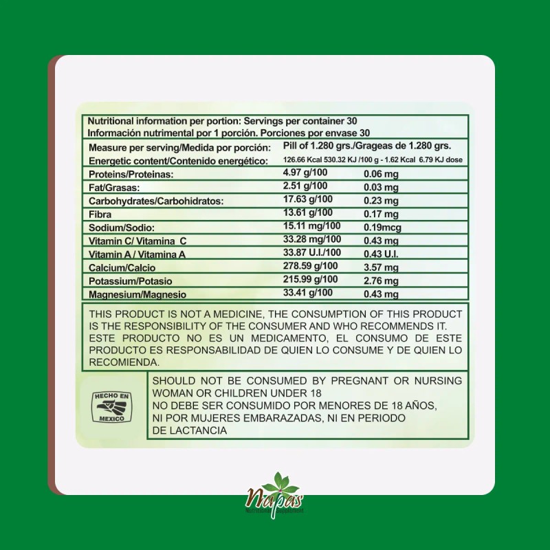 Napas Supplement Nutritional Sin Sabor