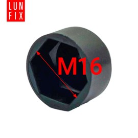 Screw Cap Protective Caps Hexagonal Cover End Caps Screw Cover Black M16 Pack of 10