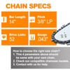 SUNGATOR 3-Pack 14 Inch Chainsaw Chain SG-R52, 3/8" LP Pitch