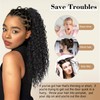 AISI BEAUTY Curly Drawstring Ponytail Hair Extension for Women,20 Inch