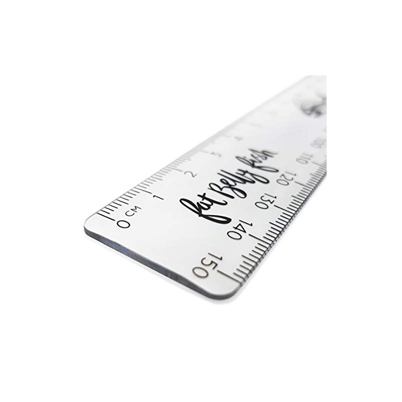 Transparent Metric Rulers 15cm - 150mm Shatterproof Plastic Clear Rulers
