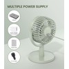 Mini Desk Fan, USB Powered Desktop Fan with 4 Speeds,