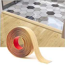 Art3d Self Adhesive Vinyl Transition Strip, Laminate & Tile Floor Divider, Carpet Threshold - 10 FT, 1.57in, Aspen Yellow
