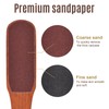 KAZIPOP 2PCS Foot File Foot Rasp Wooden Handle Pedicure Tool