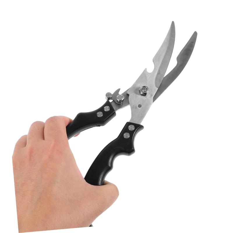 BIUDECO Ergonomic Handle Food Scissors Multi-purpose Chicken Bone Scissors Easy