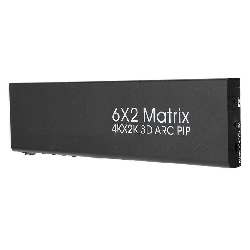 6x2 HDMI Matrix Adapter Flexible Control Support for PIP ARC