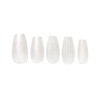 DASHING DIVA Magic Press Glass White Nail Tips, 30 Tips,