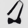 NECOTIA Men's Bow Tie, Stylish, Single Bowtie, Black, Plain, Wedding,