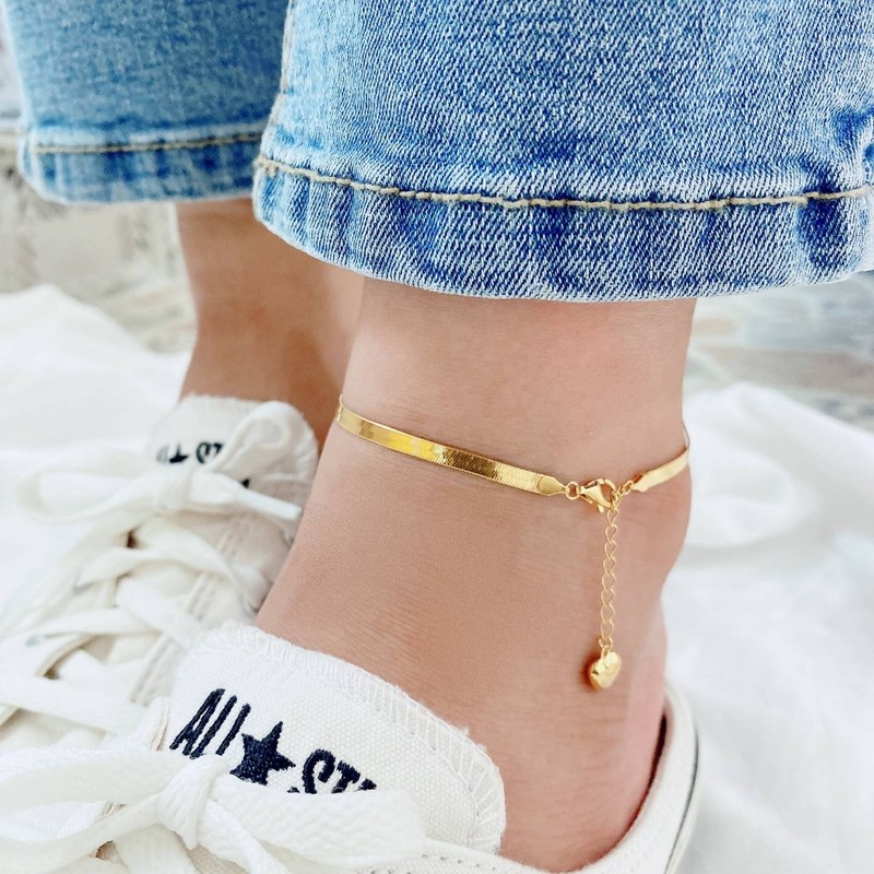 Silver 925 3mm snake rope snake silver anklet mini me