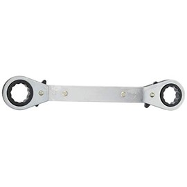 Takagi GISUKE Plate Ratchet Wrench with Angle, 0.7 x 0.8 inches (19 x 21 mm)