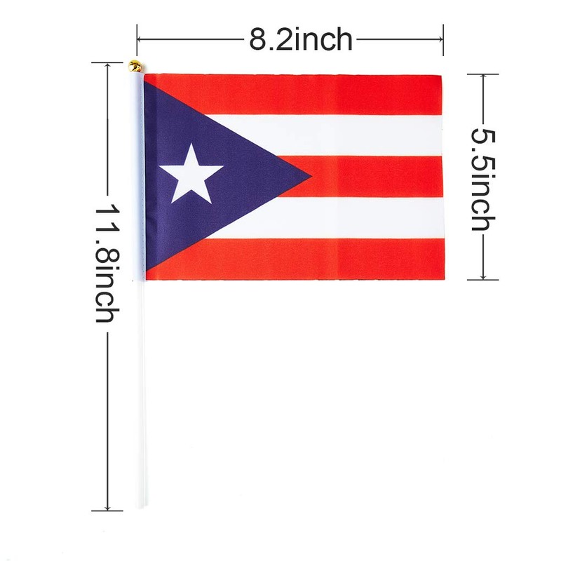 Puerto Rico Flag Puerto Rican Flag, Small Mini Handheld Puerto