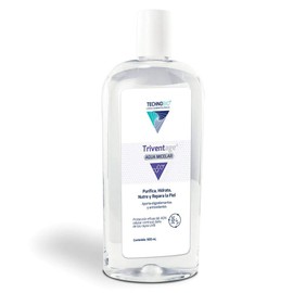 TRIVENTAGE AGUA MICELAR - Antibacterial desmaquillante y limpiador facial, 500ml - Provee a tu piel de oligoelementos y sales minerales