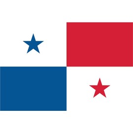 2-Pack Panama Flag Decal Sticker | 5-Inches By 3-Inches | Premium Quality Vinyl | PD506