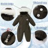DEARBB Toddler Snowsuit Hooded Romper Jumpsuit Baby Boy Girl Winter