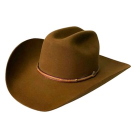 Stetson Men's Powder River 4X Buffalo Felt Cowboy Hat Mink 7