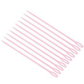 CoCud Plastic Large Eye Sewing Needles, 5.9 Inch Length, Learning Blunt Needles Yarn Needles Lacing Needles - (Applications: for DIY Sewing Handmade Crafts), Pink 20-Pieces