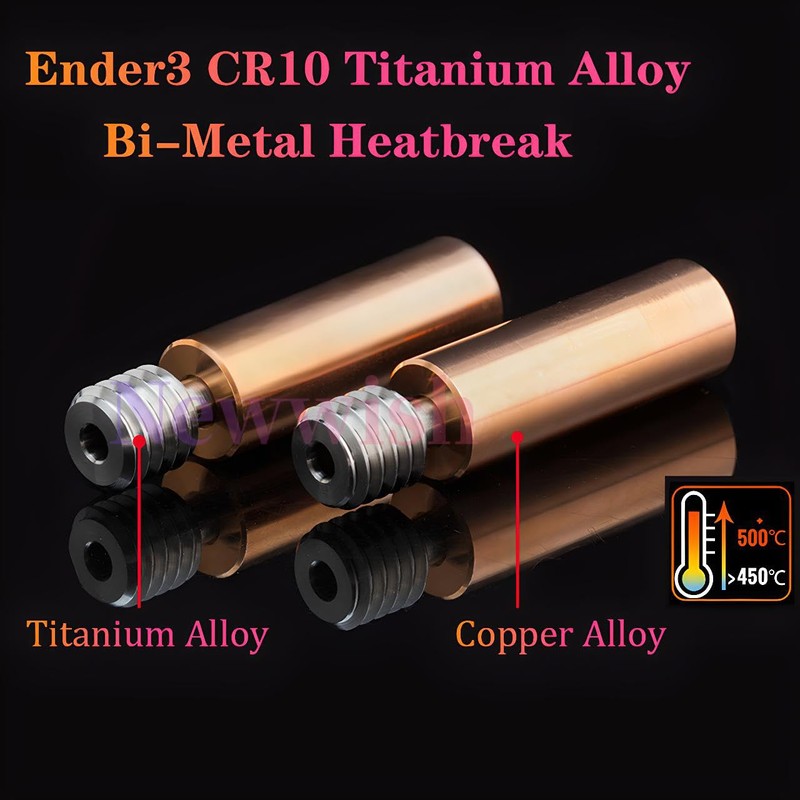 Newwish Ender 3 CR-10 Bi-Metal Heatbreak,Ender 3 V2 All Metal