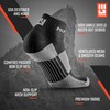 MudGear Quarter 1/4 Crew Socks - Trail Running Socks for