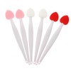 Healvian 6Pcs Lip Scrub Brush Manual Lip Exfoliator Tools for