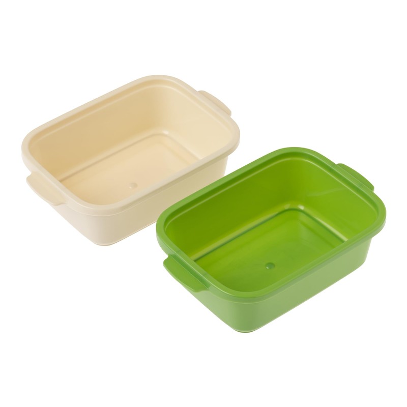 maebata 53112 Storage Container Set, 2 Pieces, Made in Japan,
