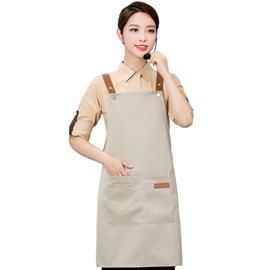 fogman Apron, Cafe Apron, Stylish, Cute, Men's, Women's, Waterproof, Oil-proof, Simple, beige