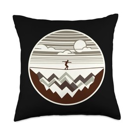 Slackline Highline Throw Pillow