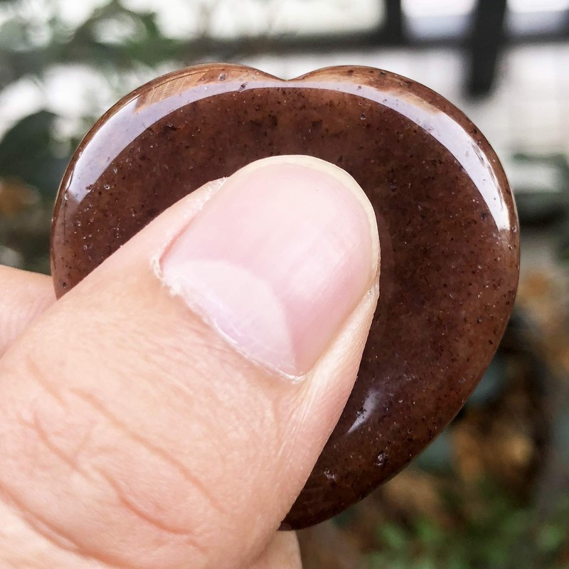 Ladeukoi Crystal Thumb Worry Stone, Healing Crystal Bag Stone for