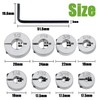 Bestgle 8 Pcs Stop Collar Set Carbon Steel Split Ring
