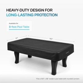PEARSON Heavy Duty 8 Foot Table Cover. Black Naugahyde Material