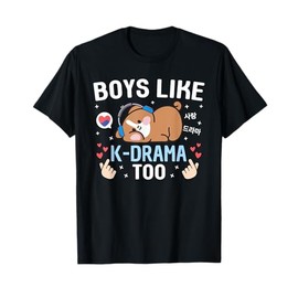 Boys Like K-Drama Too Dog Cute Boys Korean Drama Kids Kdrama T-Shirt