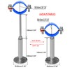 POTONZ Wall Mount Ceiling Mount Pipe Supports,Adjustable Pipe Clamps、Hangers、 Stainless