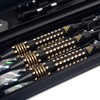 CUESOUL 22 grams Black Scorpion Steel Tip Darts Set with