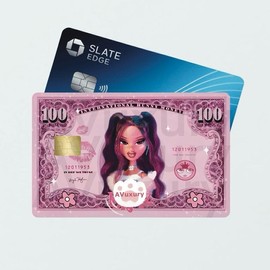 Pink US 100 Bill Brats Credit Card Skin Sticker Decal - Yasmine