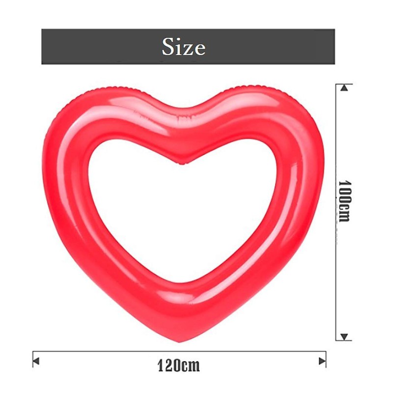OK Basket Cute Big Heart Float, Adult Heart-Shaped Float, Perfect