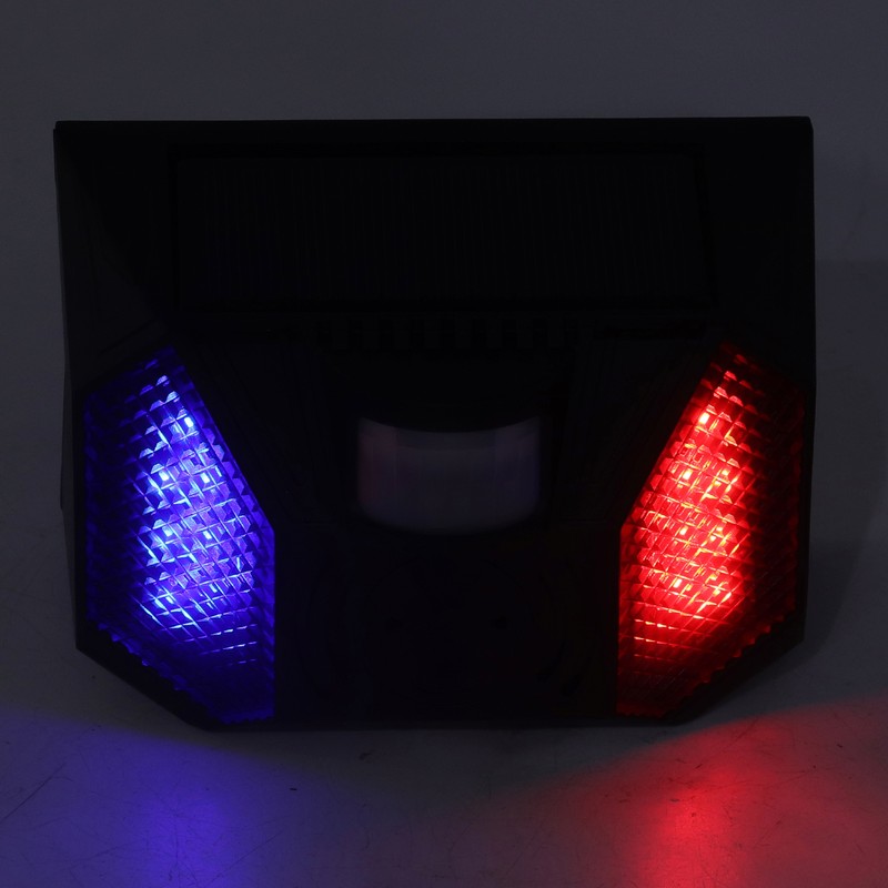 Solar Alarm Lamp IP65 Waterproof Infrared Siren Sound Light Alert
