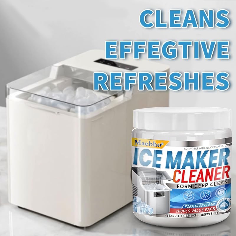 Ice Machine Cleaner Maker Descaler - 100 Unscented Clean Tablets