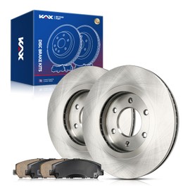 KAX Front Brake Kit, OE Brake Rotors and Ceramic Brake Pads | Fits Nissan TITAN 2011-2015 2017-2019, Nissan Armada 2012-2014, Automotive Replacement Brake Kit
