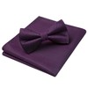 Enlision Bow Tie for Men Plain Bow Tie with Pocket