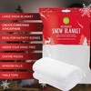 CHRISTMAS HOVUK Snow Blanket,White Fluffy Snow Blanket Fake Snow Roll