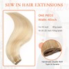 XDhair Weft Hair Extensions Human Hair 18Inch 100g Soft Hair