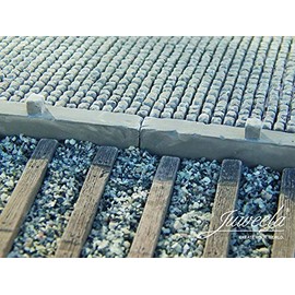 modellbahn-exklusiv Juweela 24209 Platform Edge Loading Road Edge 9 Pieces Track 0 (Zero), 1:45