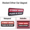 Student Driver Car Magnet, Teen Driver Magnet for Car, Please