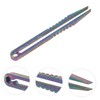 BIUDECO Titanium Tweezers Set Compact Eyebrow Tweezers for Use Portable