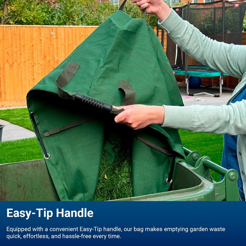Courtyard Connect Large Canvas Military Green Garden Waste Bag with