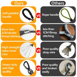 Kdsvakd Kdsvakd Training Lead for Dogs, 1.5M 1.8M 3M 5M 6M 10M 15M 20M 30M Long Rope Dog Leash with Carabiner Clip and Soft Padded Handle, Reflective Recall Durable Leash for Puppy, Small, Medium, Large Dog