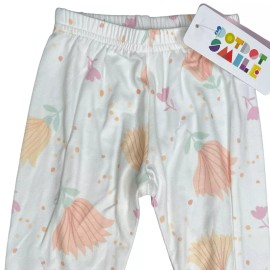 DotDotSmile NEW Dot Dot Smile Purple Orange Yellow Floral Leggings 2T