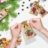VEYLIN Christmas Hessian Bags, 12 Xmas Burlap Jute Gift Bag