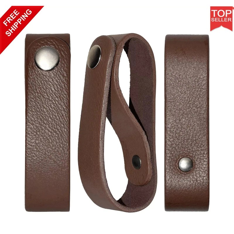 Bullwhipsquadron 3xLeather Whip Holster Belt Loop Bull Whip Holder Holster